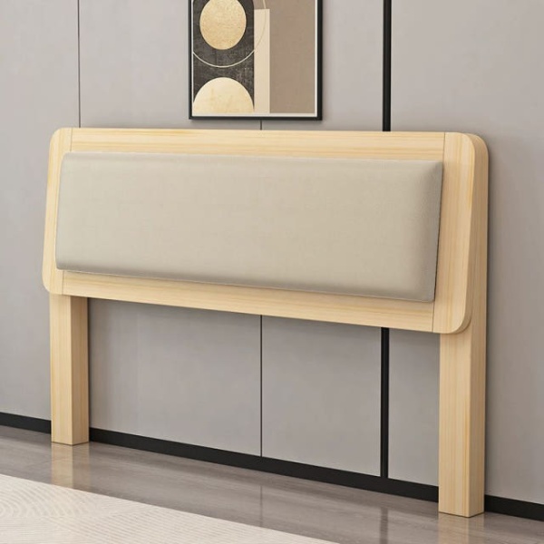 프리미엄 슈퍼싱글 헤드보드 연회색 소프트 침대 머리판 프레임 가정용 머리맡 간단형 A 90cm - 상품 이미지