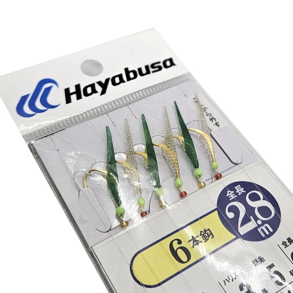 하야부사 가자미 볼락 열기 틴셀 카드채비 T30192F9 11호, 골드 - 상세 이미지 2