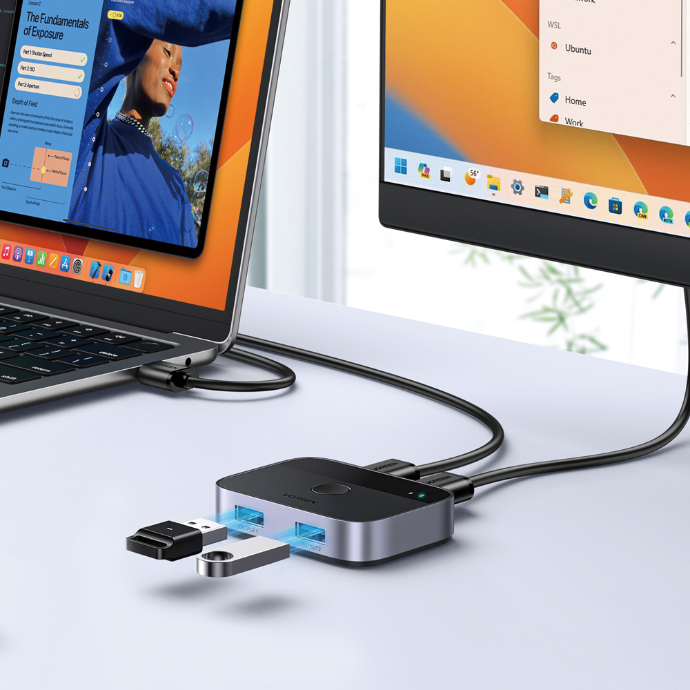 유그린 USB3.0 2대2 스위치 선택기 CM757 - 상세 이미지 3