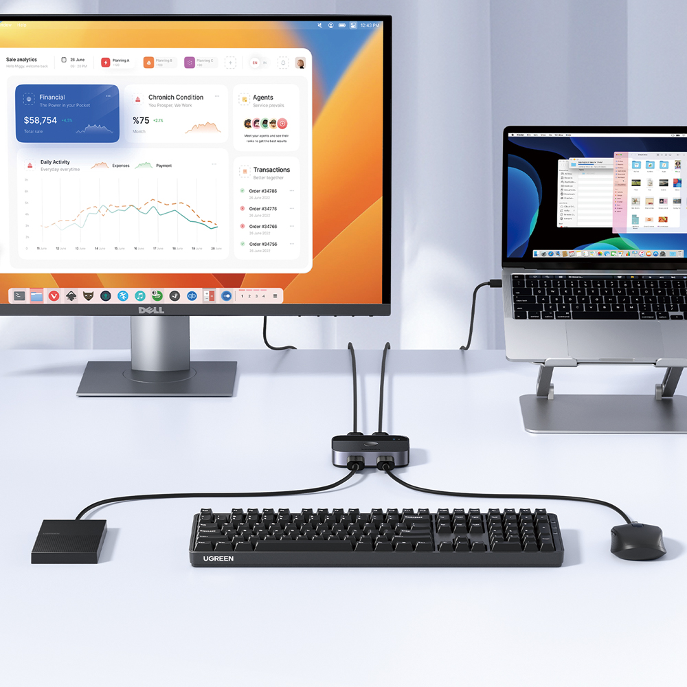 유그린 USB3.0 2대2 스위치 선택기 CM757 - 상세 이미지 2