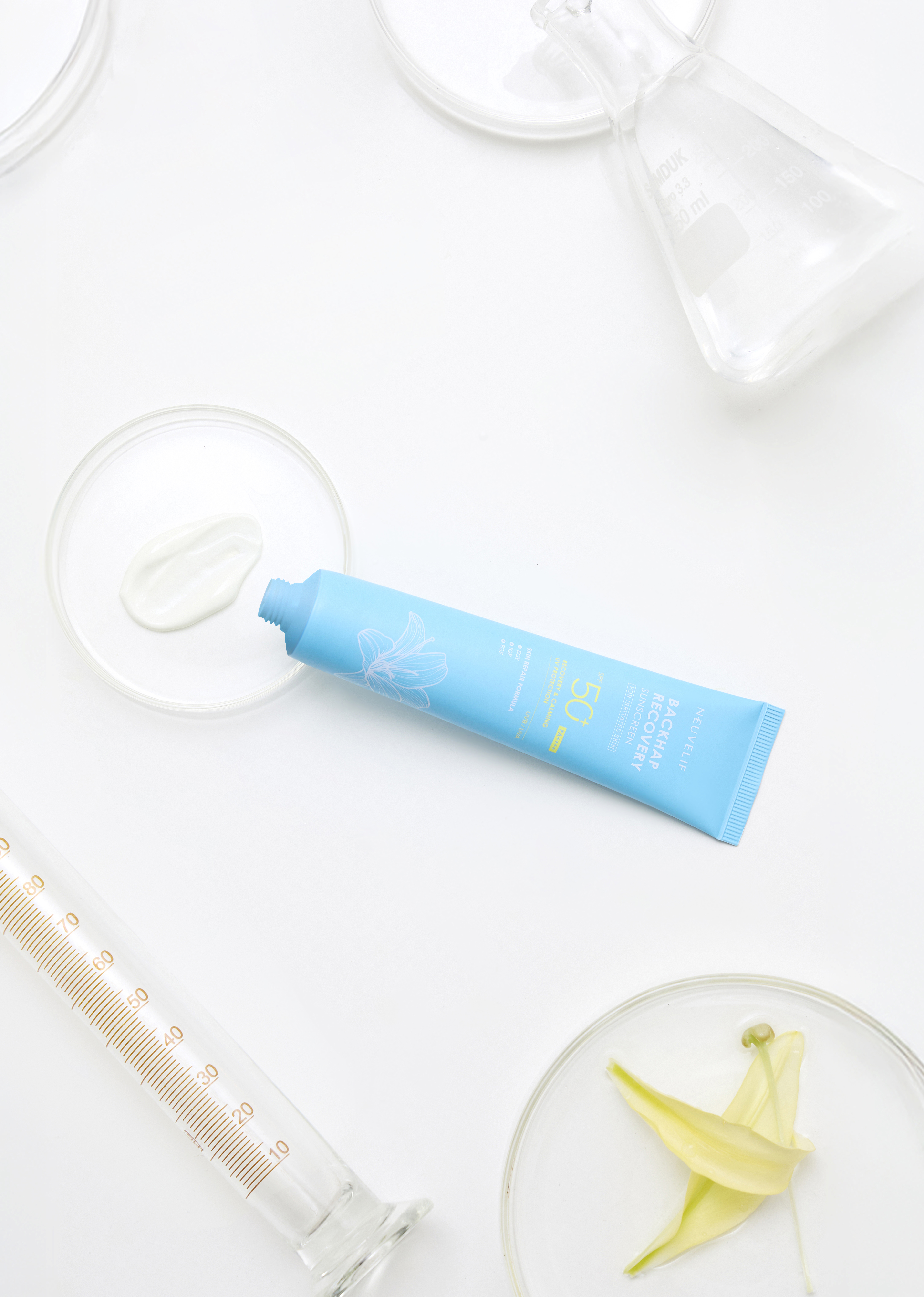 [화해 어워드 피부과 재생선크림] 뉴베리프 백합 리커버리 선크림 SPF 50+ 75ml, 1개