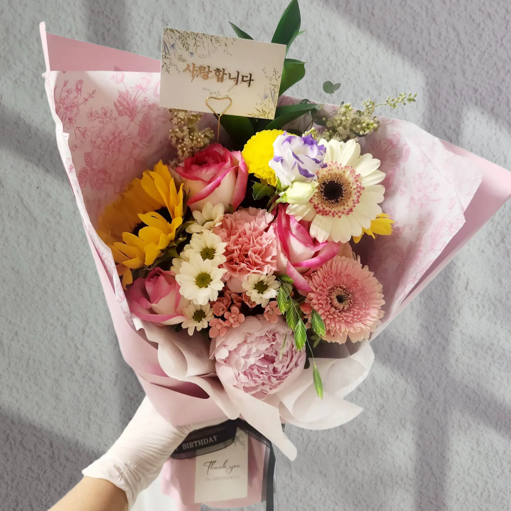 플라워본 생화택배 축하꽃다발 생일 승진 기념일 생화배달 - 상세 이미지 4