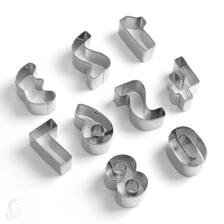 조브로 숫자 쿠키커터 9종세트 떡도장 특이한몰드 숫자쿠키틀 제과도구 제빵기구