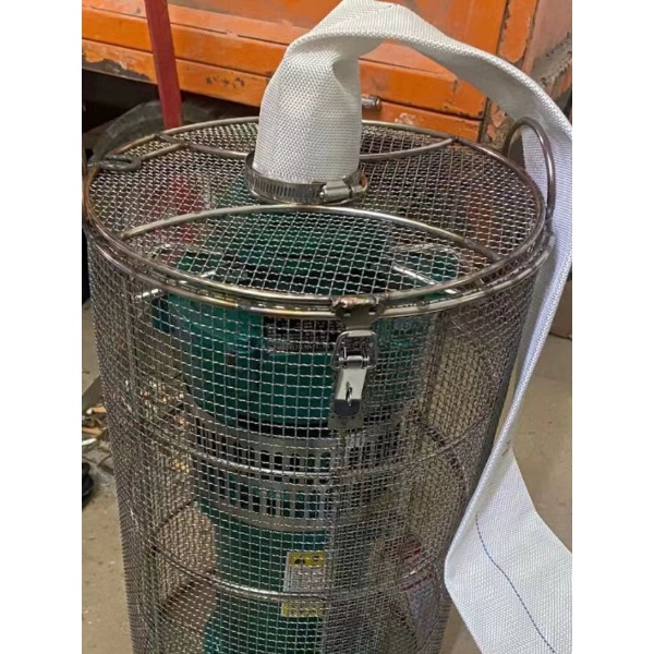 모터캡 수중펌프 망 철망 스테인리스 스텐 보호 직경 20 높이 30cm - 상품 이미지