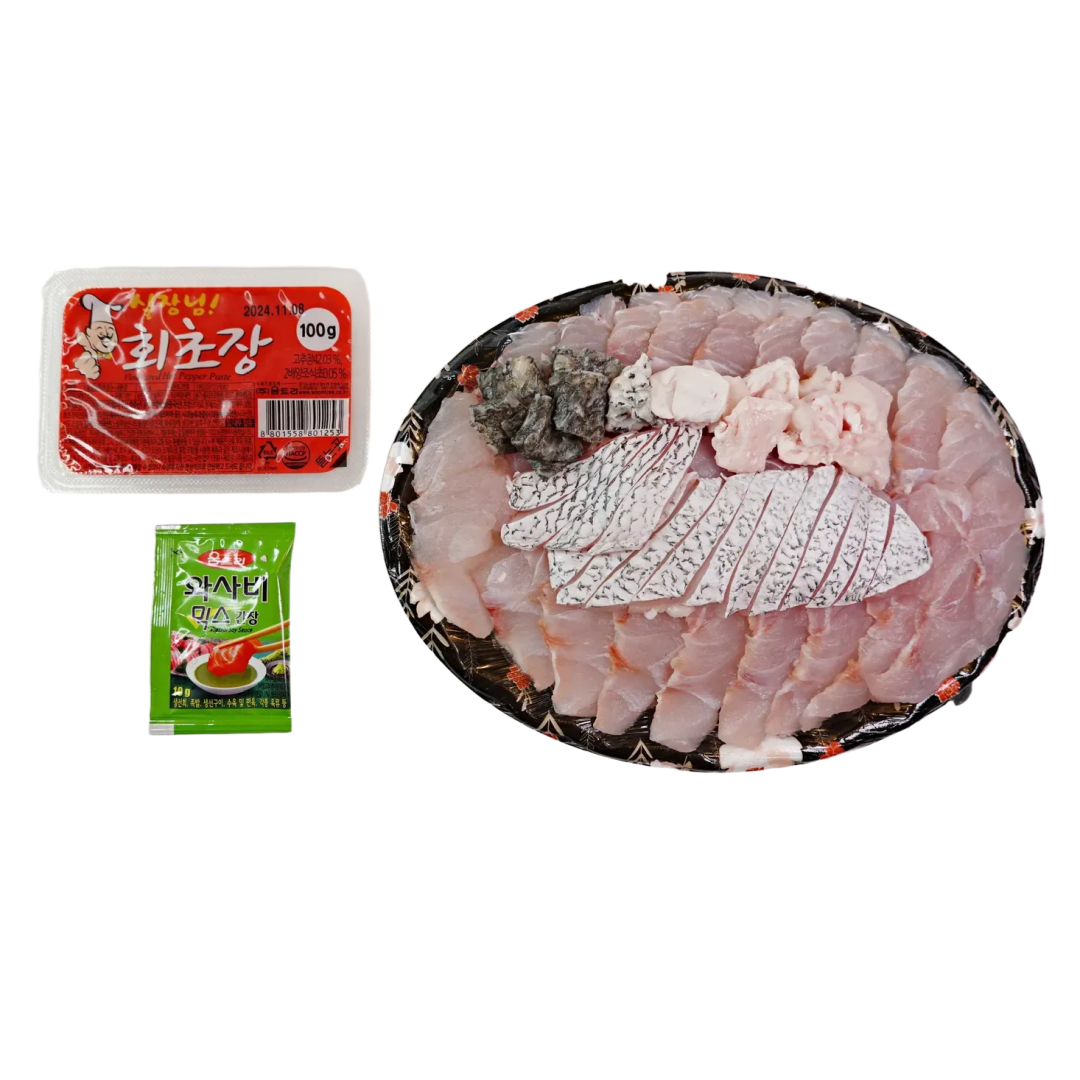 민어회 450g 목포 자연산 부레 껍질 필렛 지리탕 민어전 생선회 이미지 4