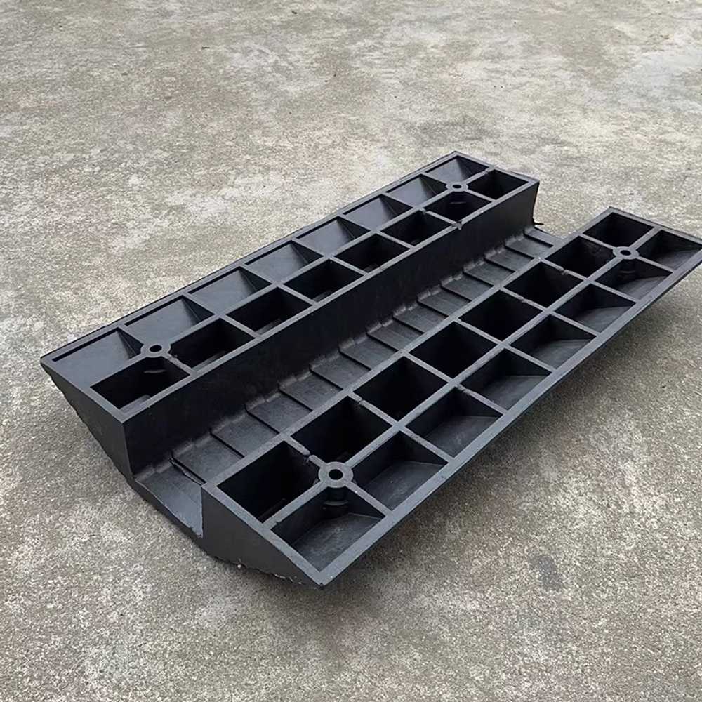 전선방지턱 차량방지턱 바닥 논슬립패턴 현장 경사로 40x70cm - 상세 이미지 4