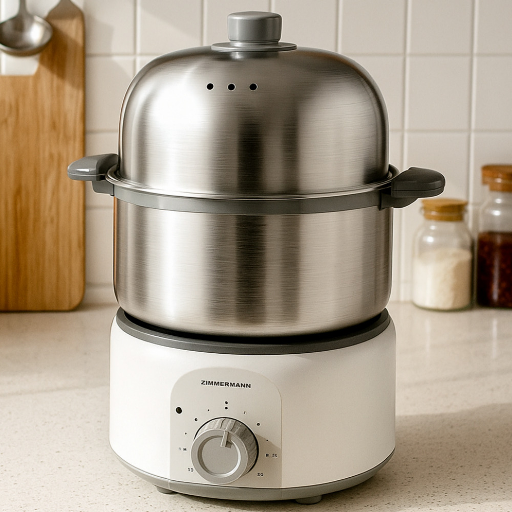 짐머만 25년형 올스텐 2단 계란찜기 달걀삶는 기계 멀티쿠거