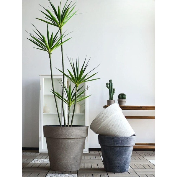 고급스러운 야외용 플라스틱 대형 화분 인테리어 수색 30 구경 30x높이 24cm - 상품 이미지