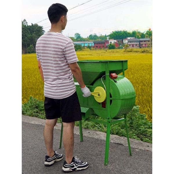 스마트 들깨터는기계 참깨 농업용 탈곡기 풍구 사각형 터는 풍선기 손전등 겸용 - 상품 이미지