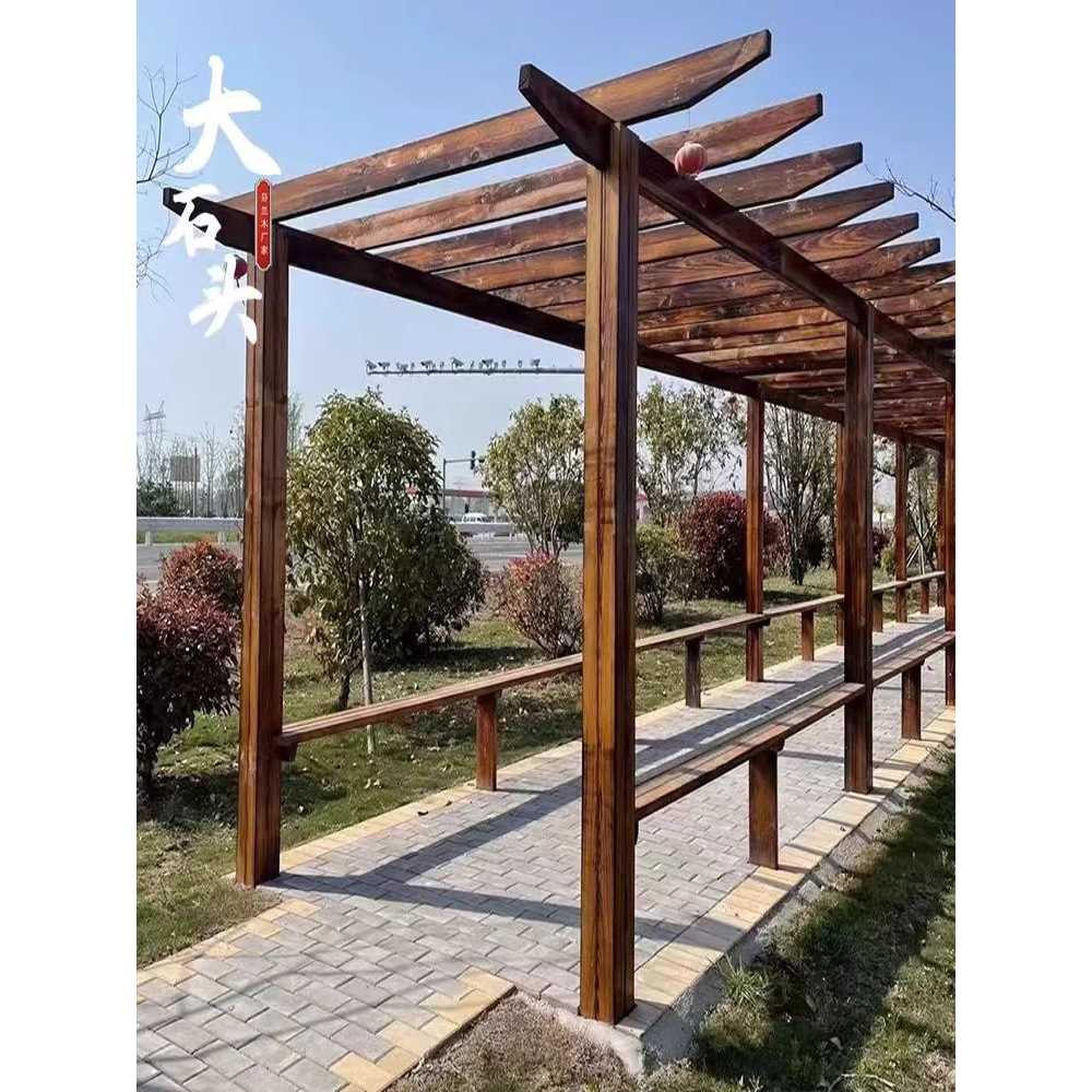 조립식 파고라 DIY 가제보 프레임 옥상 기둥 우드 2x2x2m 벽면 2x2x2m (8.5x8.5 기둥) - 상세 이미지 2