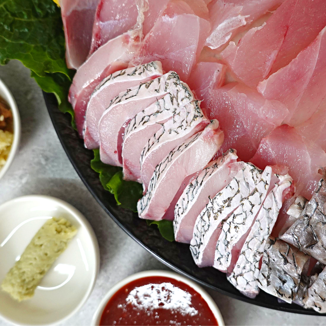 목포 자연산 민어회 450g 필렛 부레 껍질 민어전 - 상세 이미지 5