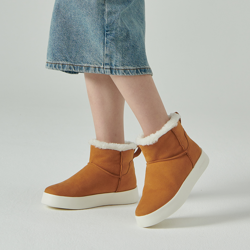 데이워크 발편한 아치깔창 여성 앵클부츠 테디 연카멜 (DW8005-LCMS) - 상세 이미지 2