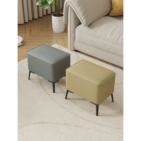 모던 스카이블루 벤치 발받침 낮은 체어 미니 쇼파 사이드 간이 28x28x30 - 상품 이미지
