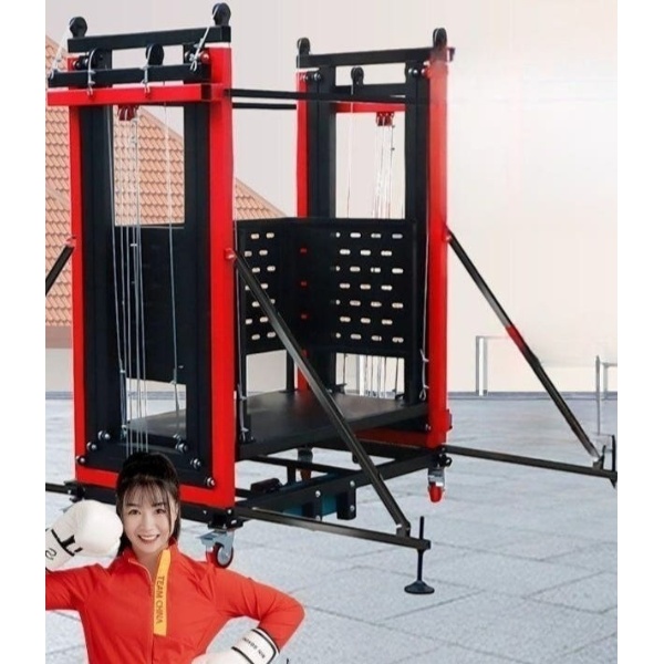 안전 화물 승강기 전동 아시바 작업대 고소 리프트 1.5m 높이 750kg - 상품 이미지