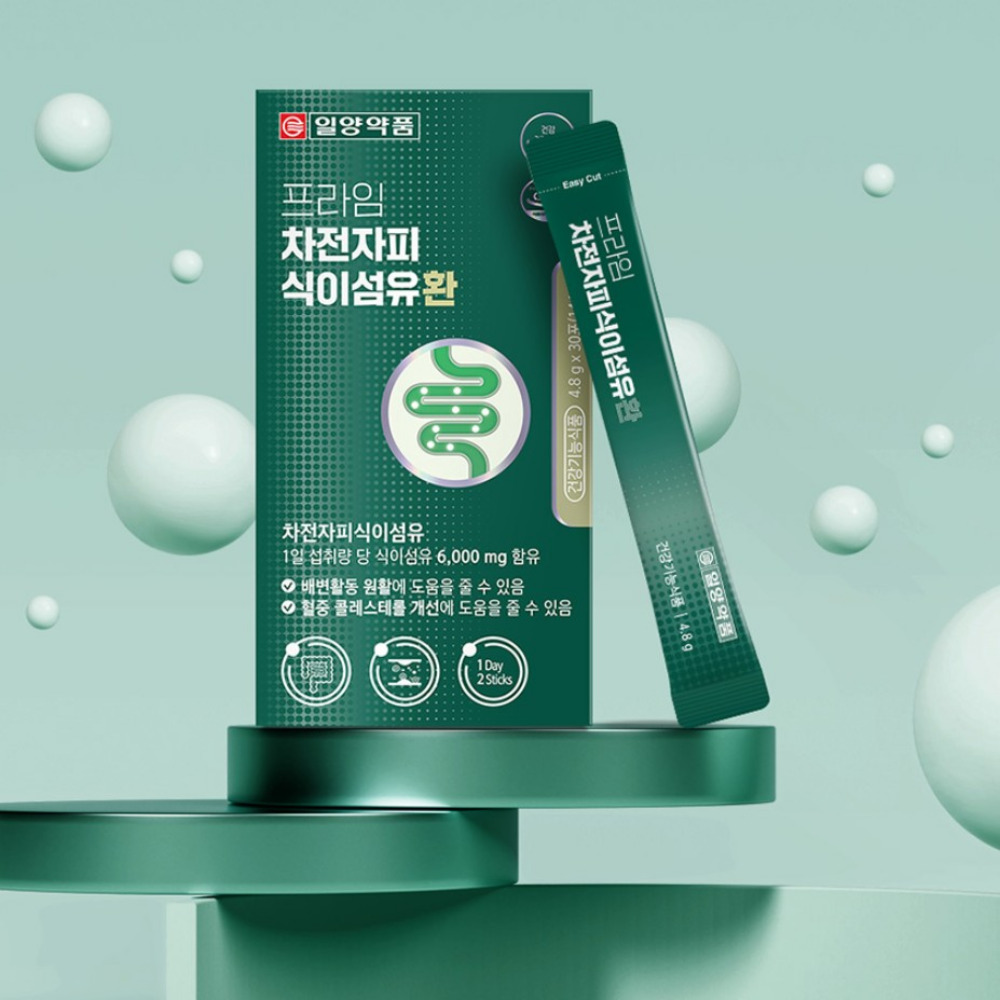 일양약품 프라임 차전자피 식이섬유환 식이섬유 음식 클린 비움 보충 30포, 5개 - 상세 이미지 3