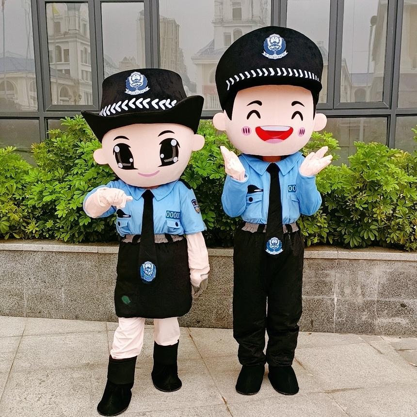 경찰 인형탈 교통경찰 안전규칙 홍보 대형 - 상세 이미지 3