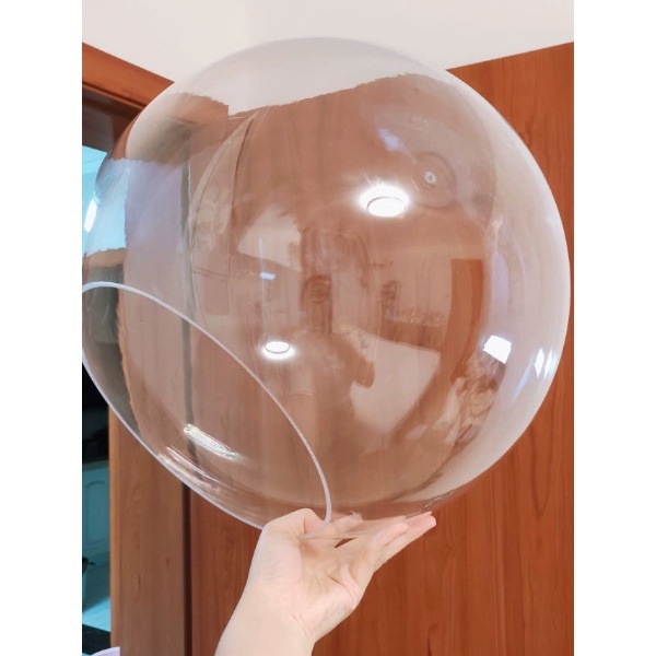 감성 아크릴볼 헬멧 투명 소품 플라스틱볼 직경 12CM 6CM - 상품 이미지