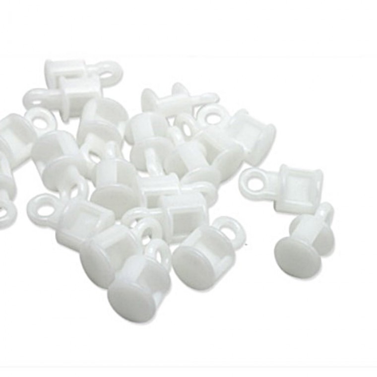 화이트 커튼롤러 20개입 커튼부품 커텐바퀴 커텐롤러