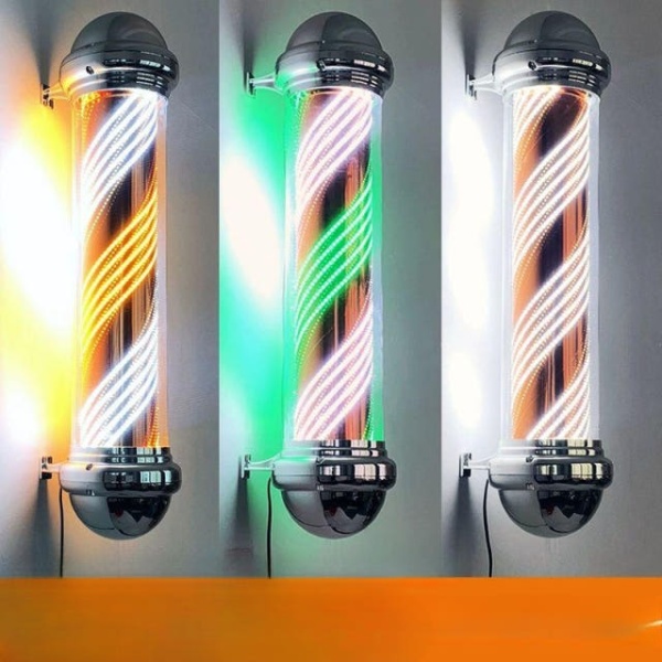 헤어샵 LED 미용실회전간판 70cm 순백 사인볼 싸인볼 DX2 10줄 - 상품 이미지