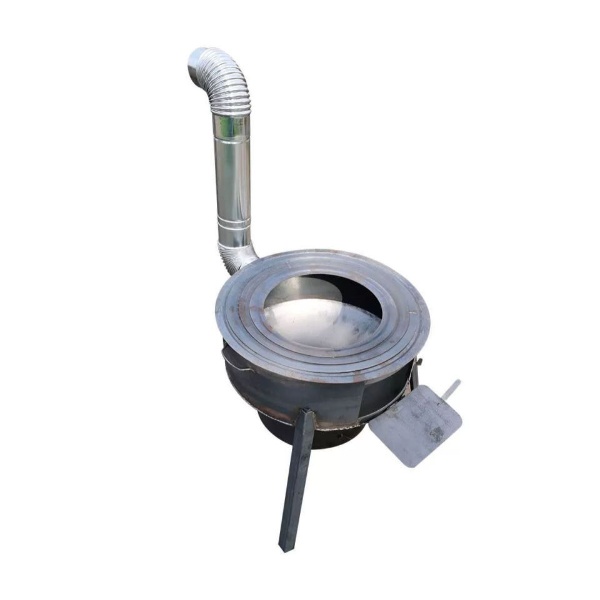 최고급 무쇠 화덕 드럼통 장작 가마솥 난로 H 49-업그레이드된 그레이 모델 35 cm - 상품 이미지