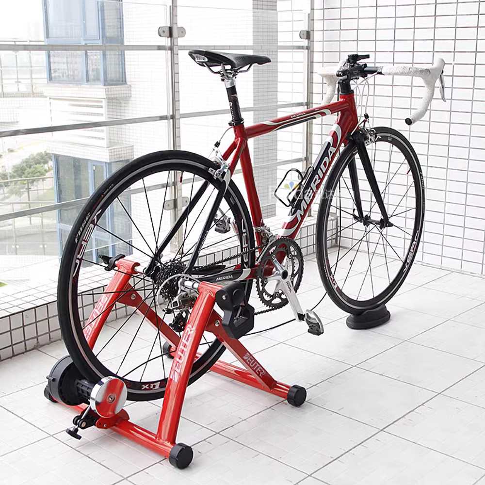 자전거 평로라 롤러 인도어 소음 진동 방지 실내 훈련 무선 - 상세 이미지 3