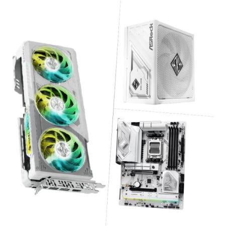 [해외]ASRock 스틸 레전드 PC 빌드 번들: AMD Radeon RX 9070 XT 16GB GPU, X870 WiFi 마더보드, SL-850GW 850W 80+ 골드 PSU