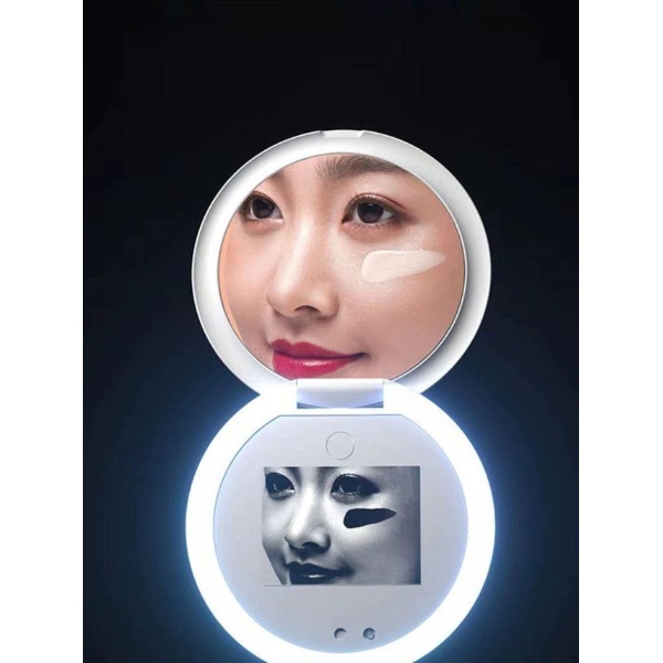 자외선 차단 미러 슬림형 카메라 필터 감지 선크림 신제품 2세대 로즈골드 고화질 미러판 - 상품 이미지