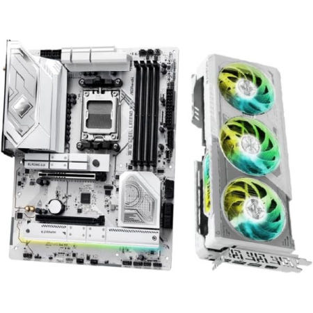 [해외]ASRock 스틸 레전드 RX 9070 XT 16GB 및 X870 WiFi AM5 마더보드 번들 | PCIe 5.0, 6E, 군용 등급 내구성 궁극의 게임 성능 조합