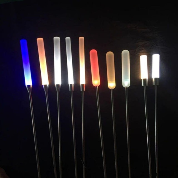 정원 갈대등 야외 LED 마당 갈대조명 방수 램프 스테인리스봉 60cm아크릴 샌딩봉 10cm - 상품 이미지
