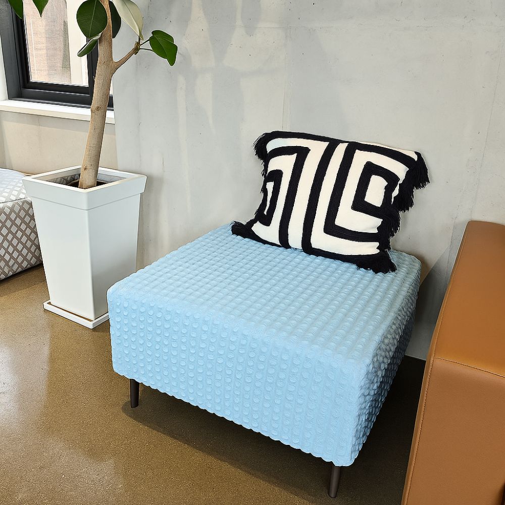 스판 고타력 쇼파커버 사계절 가죽 소파커버링 제작 카우치 리클라이너 덮개 스카이블루 1인용