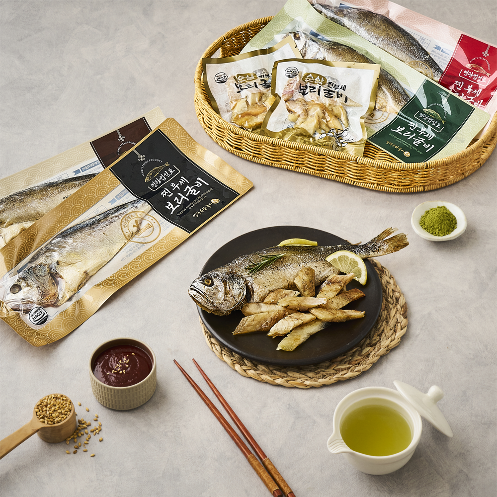 영광 법성포 성광수산 찐 부세 보리굴비 34cm내외 5마리 비늘제거 내장제거 명절 선물세트
