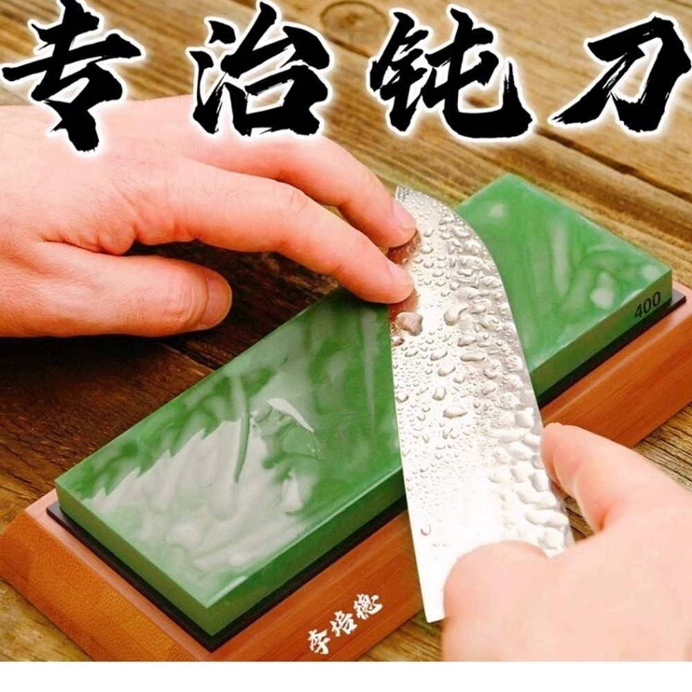 일본식 숫돌 10000방 칼가는돌 일본식숫돌 A. 단면 8000 메쉬 솔리드 우드베이스 전 - 상세 이미지 4