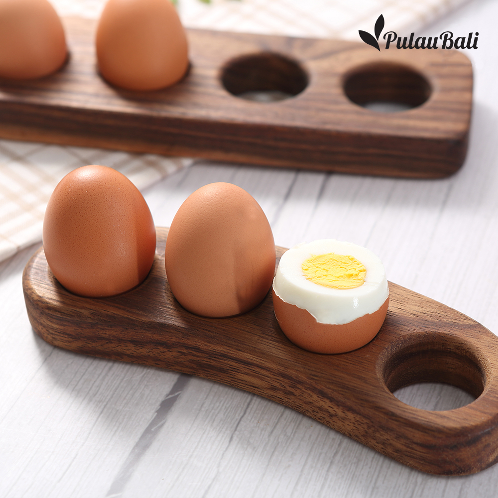 워루 원목 계란 트레이 우드 에그홀더 라운드4구
