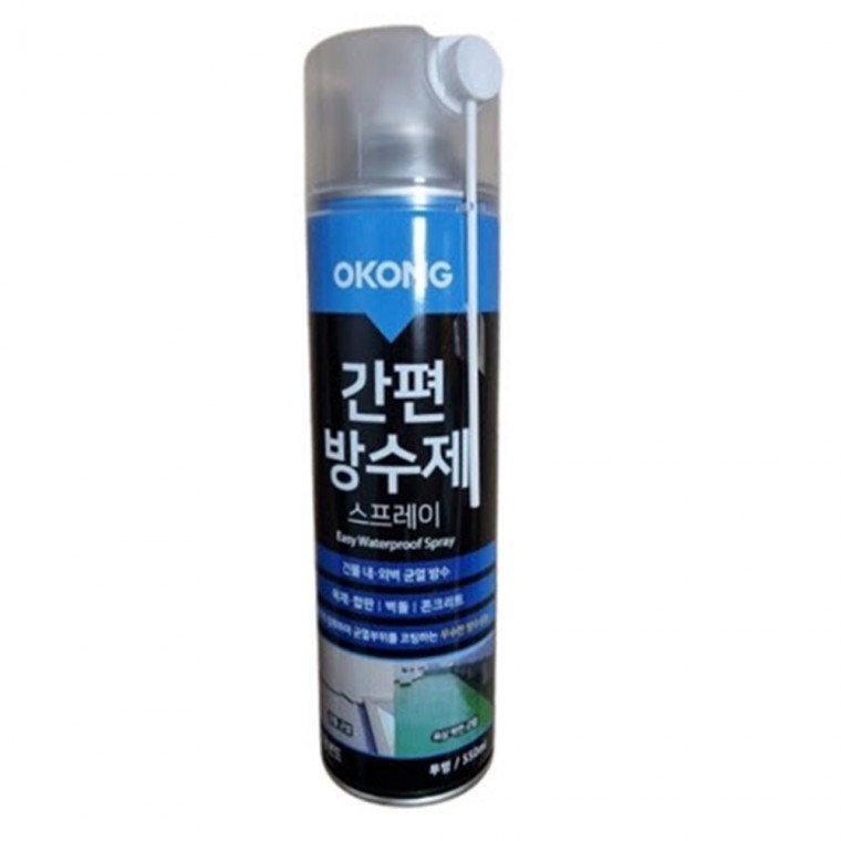 오공 간편 방수제 스프레이 550ml 틈새보수제 균열부위코팅 벽방수제 - 메인 이미지