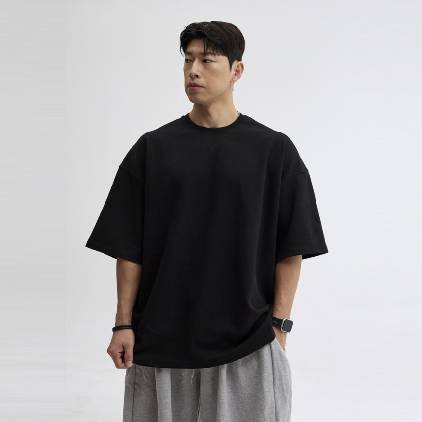비스트모드 엑설런트 특양면 헬스 오버핏 반팔 무지 티셔츠 짐웨어 BSMD