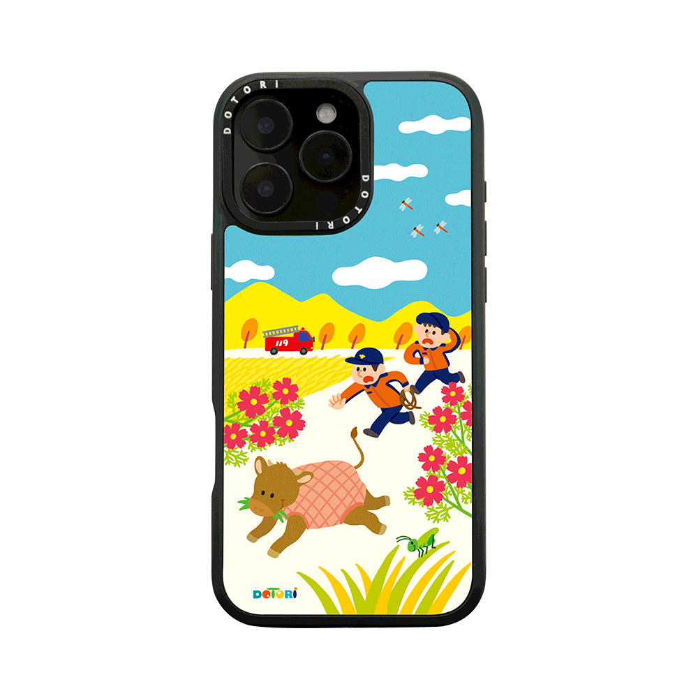 도토리 소방관 (동글이) 응원해 아이폰 맥세이프 핸드폰 케이스