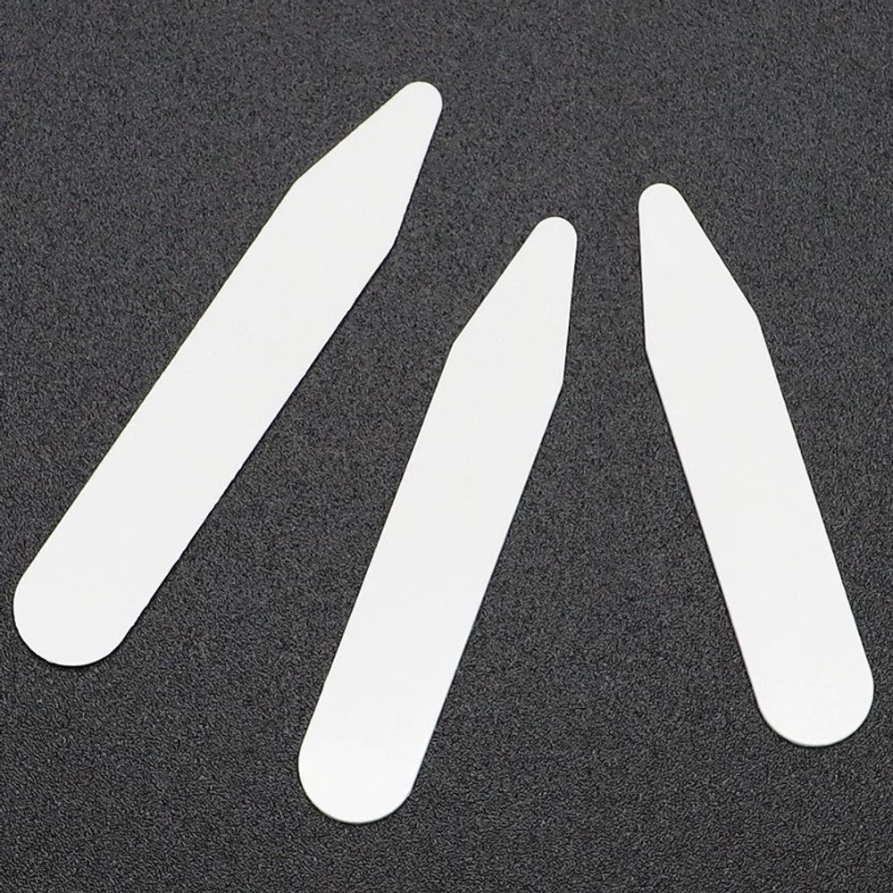 카라 심지 고정 만들기 칼라 셔츠 열접착 흰 A. 흰색 50.8x10x0.8mm20 조각 - 상세 이미지 4