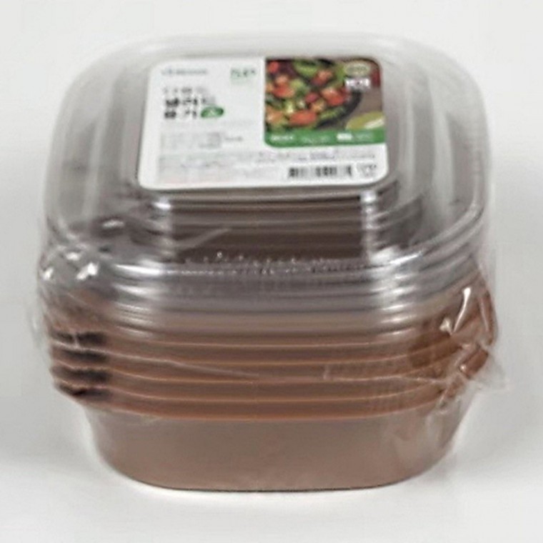 리담 다용도 샐러드용기 800ml 5P 일회용샐러드용기 포장용기 배달용기 - 메인 이미지