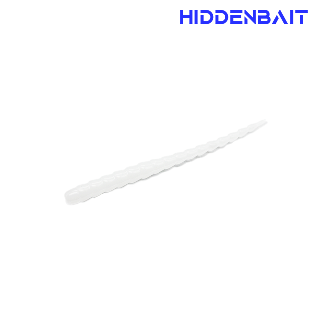 히든베이트 아징비드 아징웜 전갱이웜 볼락 소프트베이트 HR020 WHITE, 6.5cm(2.5inch) - 메인 이미지