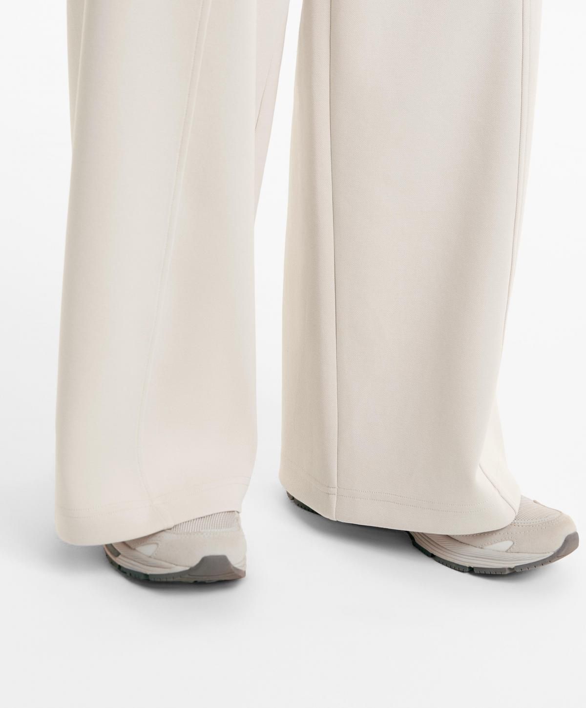 오이쇼 코튼 슈퍼 하이라이즈 와이드 피케 팬츠 3376/732 PALEMINK - 상세 이미지 5