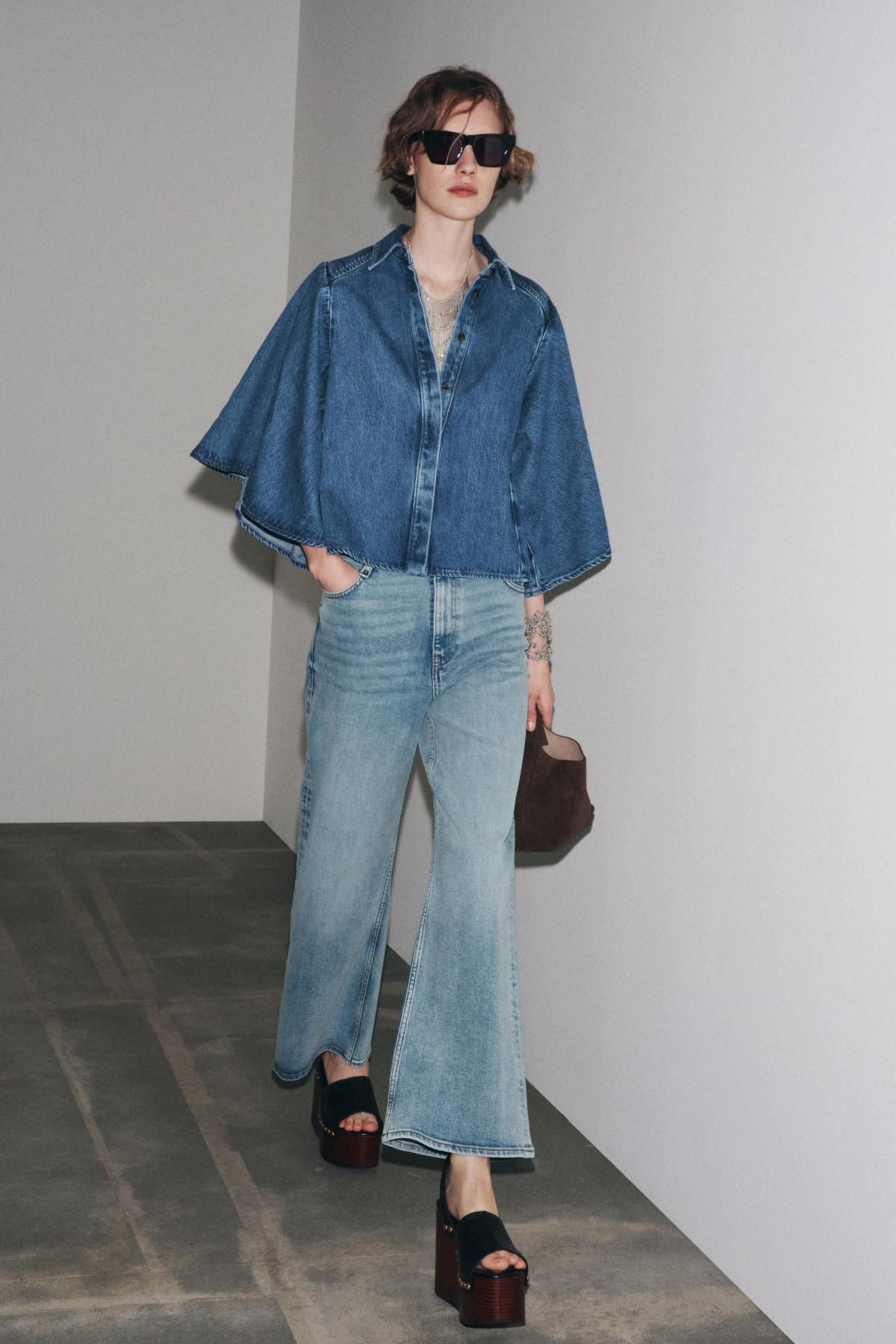 자라 데님 기모노 셔츠 6840/242 BLUE - 상세 이미지 2