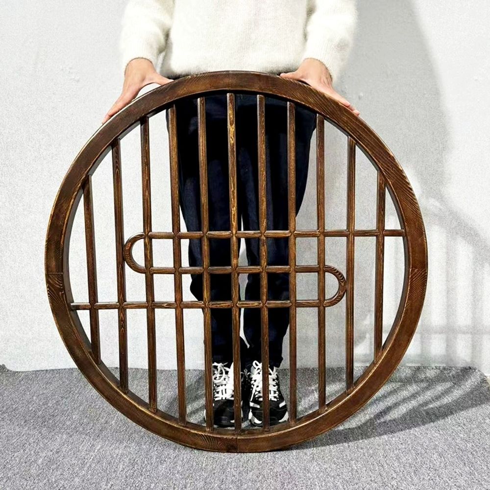 한옥문살 옛날 창호지문 창문 우드 문짝 전통문 스타일 A. 스타일 1 60cm 흰색 블랭크 - 상세 이미지 2