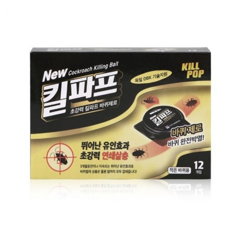 킬파프 바퀴제로 작은바퀴용 12개 바퀴벌레제거제 바퀴약 바퀴벌레퇴치 - 메인 이미지