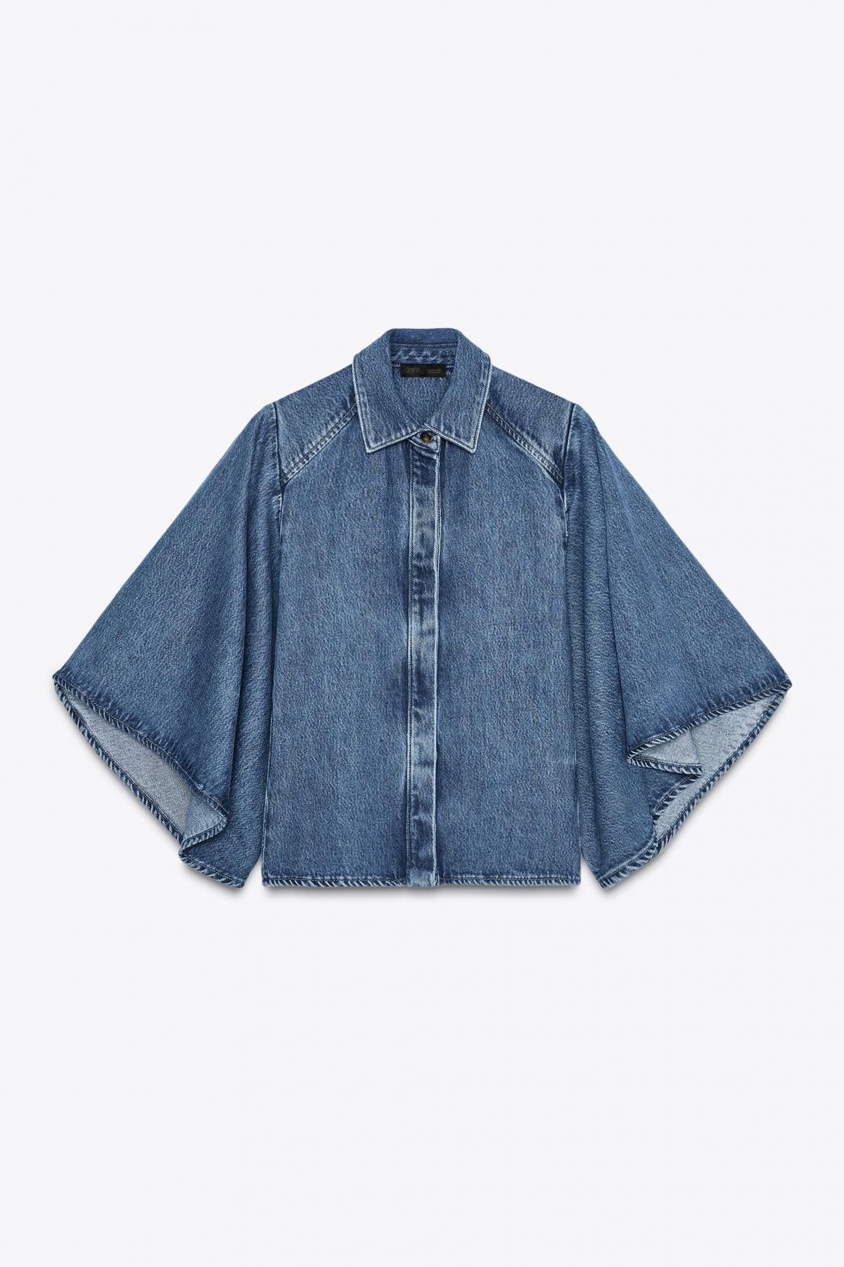자라 데님 기모노 셔츠 6840/242 BLUE - 메인 이미지