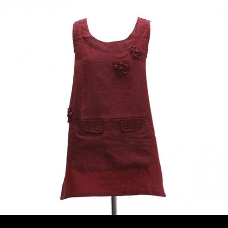 양면앞치마 자주색 매장앞치마 업소용앞치마 카페앞치마