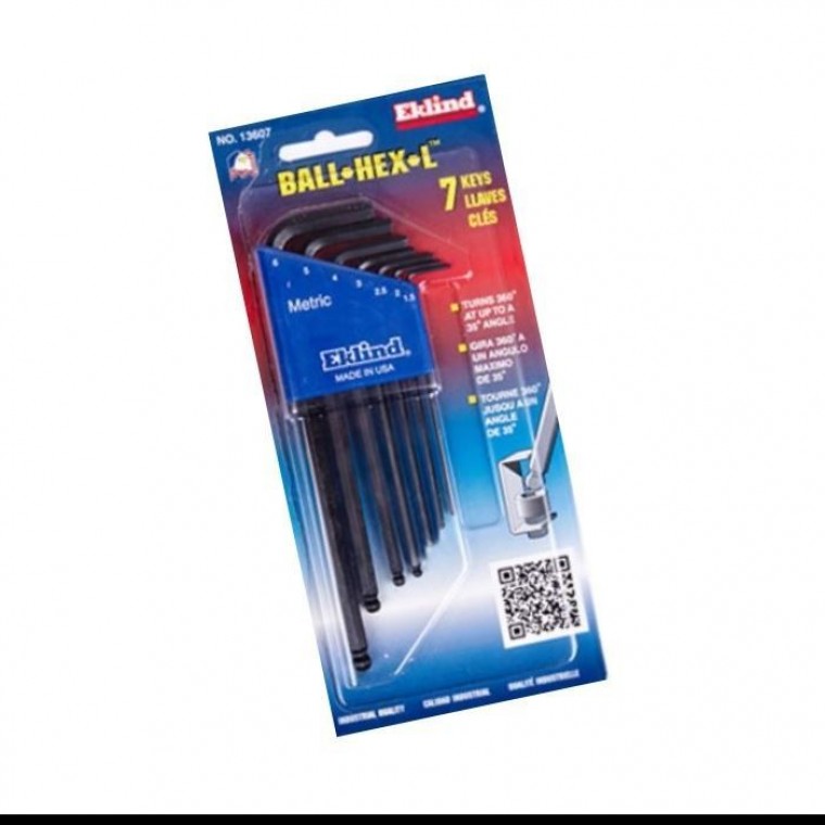 USA에클랜드육각볼7PCS ㄱ자 드라이버 렌치 - 메인 이미지