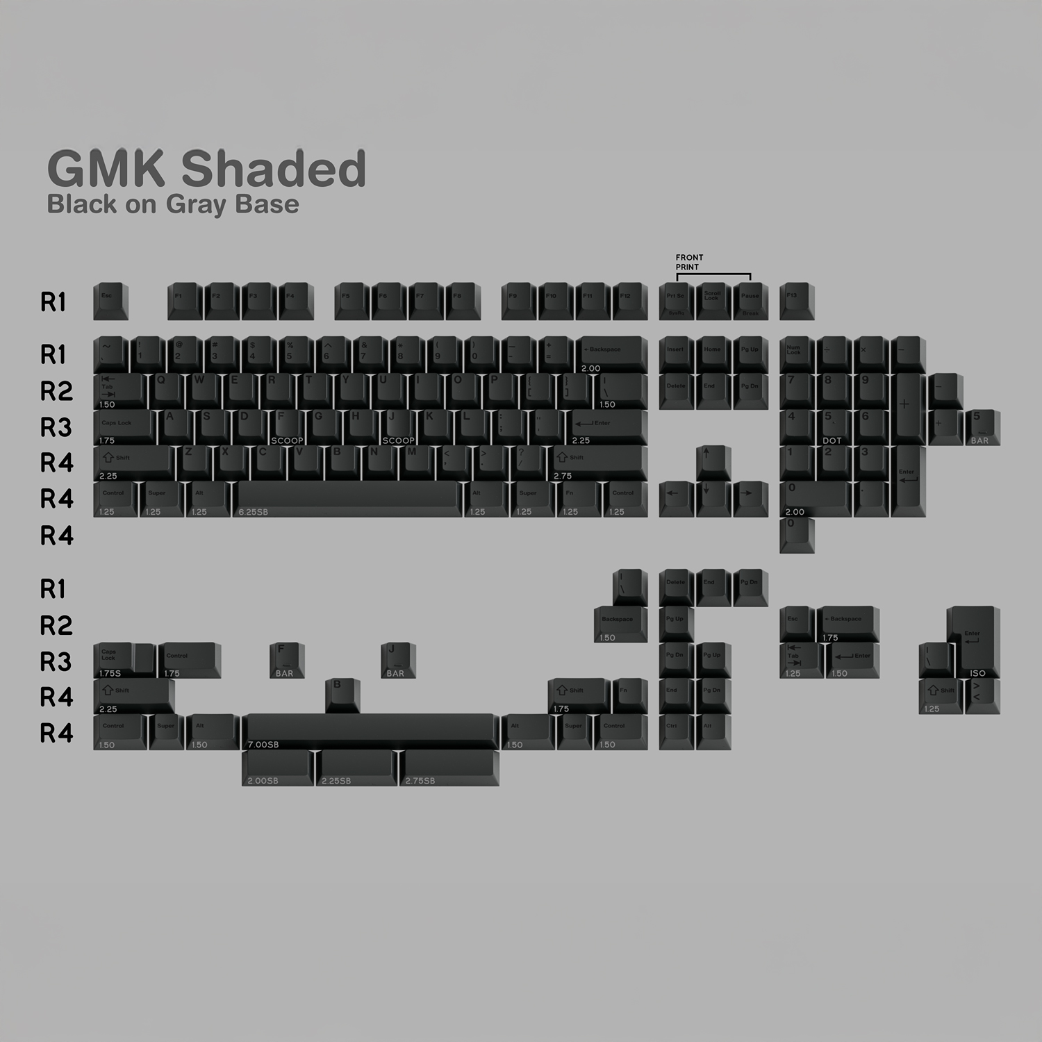 GMK CYL SHADED 키캡 베이스킷 - 상품 이미지