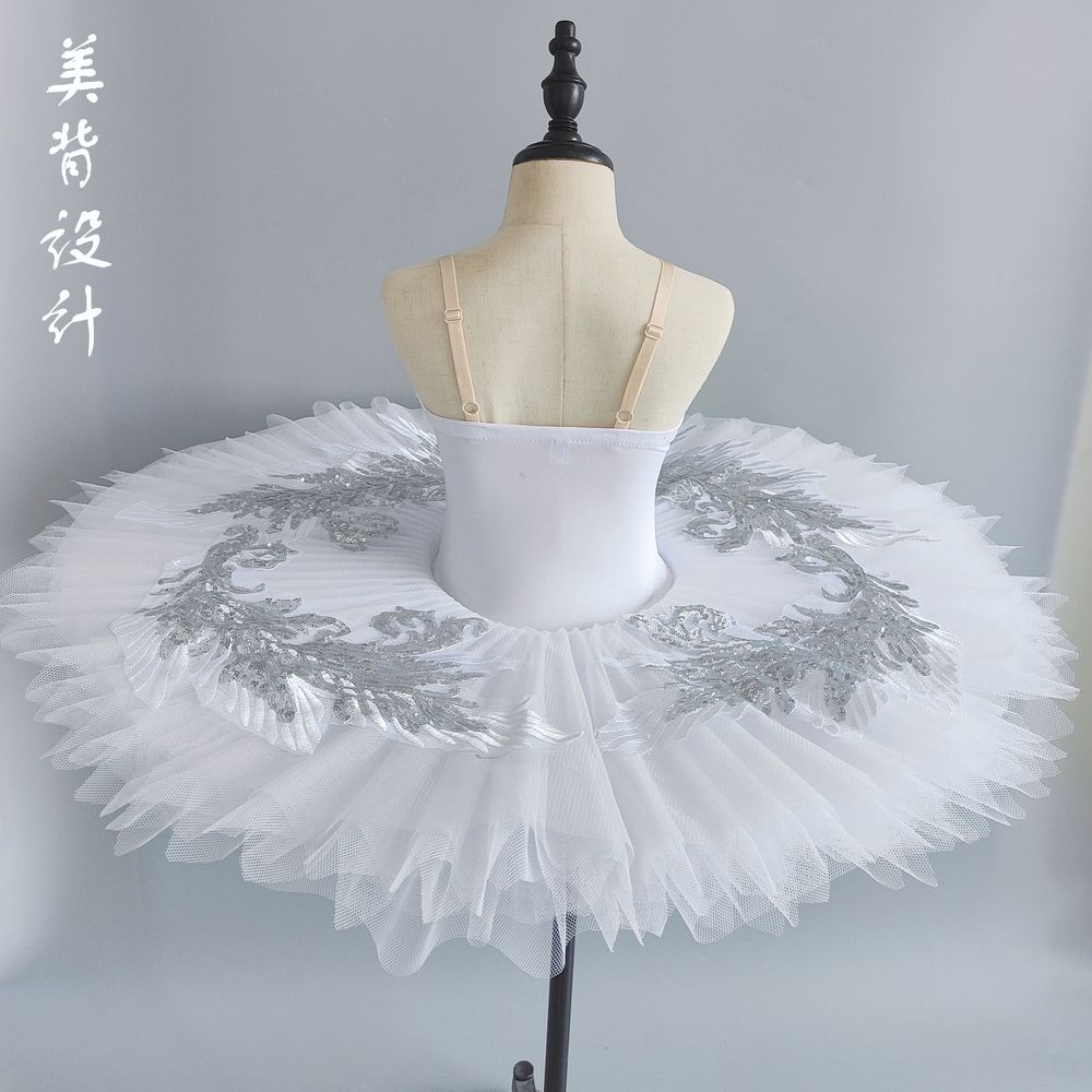 의상 클래식 발레 공연 대회복 무대의상 무용복 흰색 AE. 딸의 꿈핑크, A. 110cm - 상세 이미지 4