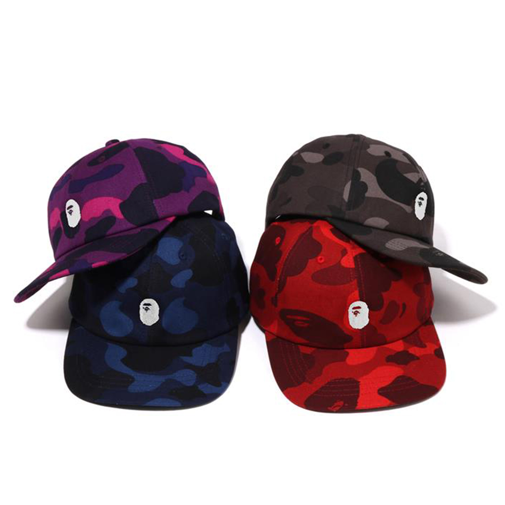 베이프 모자 COLOR CAMO APE HEAD ONE POINT PANEL CAP 1L75-180-001 - 메인 이미지