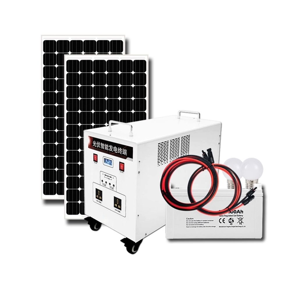태양광 발전 시스템 220v 220V 솔라패널 전체 인버 A. 300W 태양광 발전 시스템 - 상품 이미지